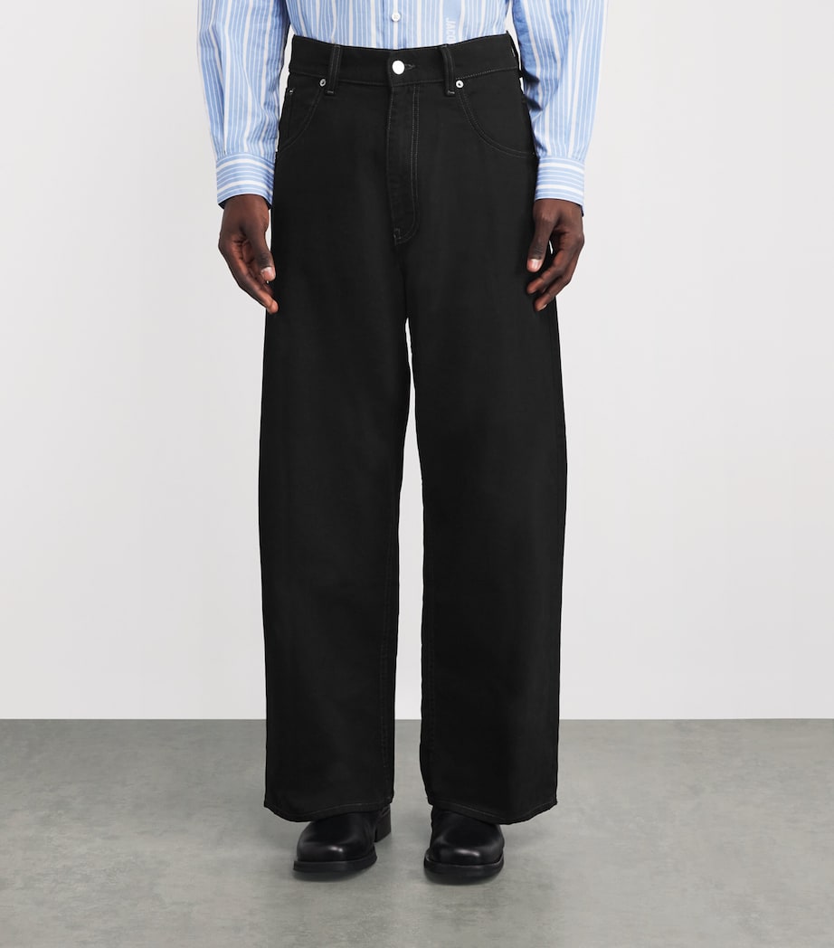 Organic Cotton Straight Jeans BLACK 999 Image 3