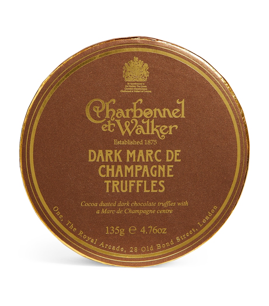 Charbonnel et Walker Dark Marc de Champagne Truffles (135g) Image 1