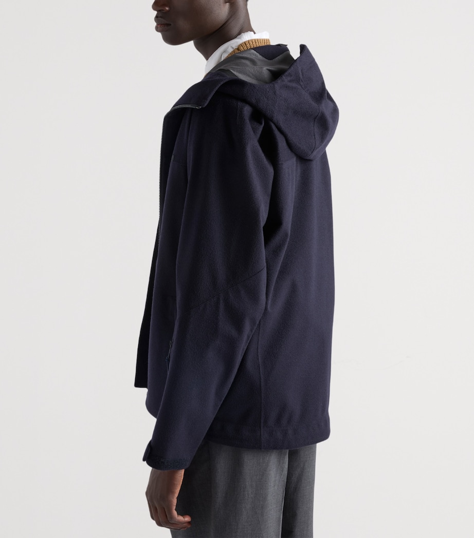 Cashmere-Blend Hooded Jacket F0008 Image 6