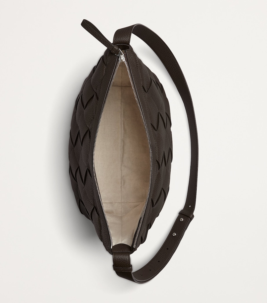 Leather Intreccio Diago Cross-Body Bag 2145 Image 3