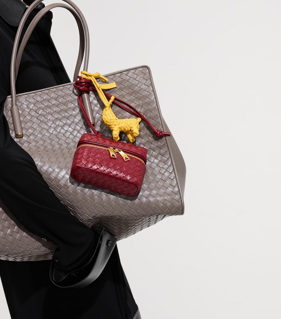 Bottega Veneta Leather Intreccio Rabbit Charm Image 2