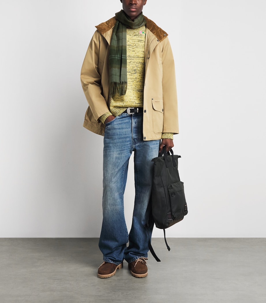 Barbour Wool-Cashmere Mineral Tartan Scarf Pine Glen Image 2