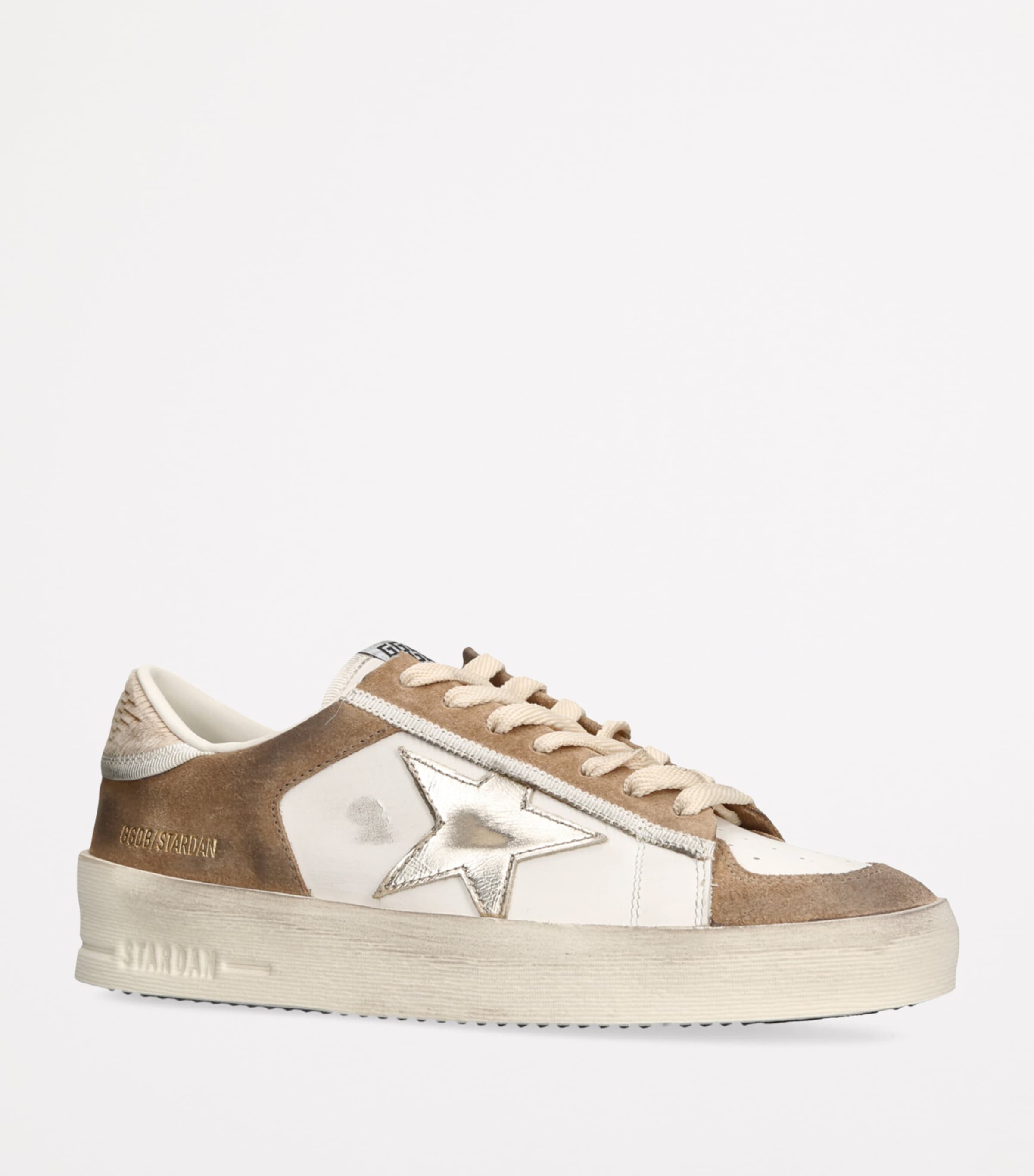 Leather Stardan Low-Top Sneakers BROWN/OTH Image 3