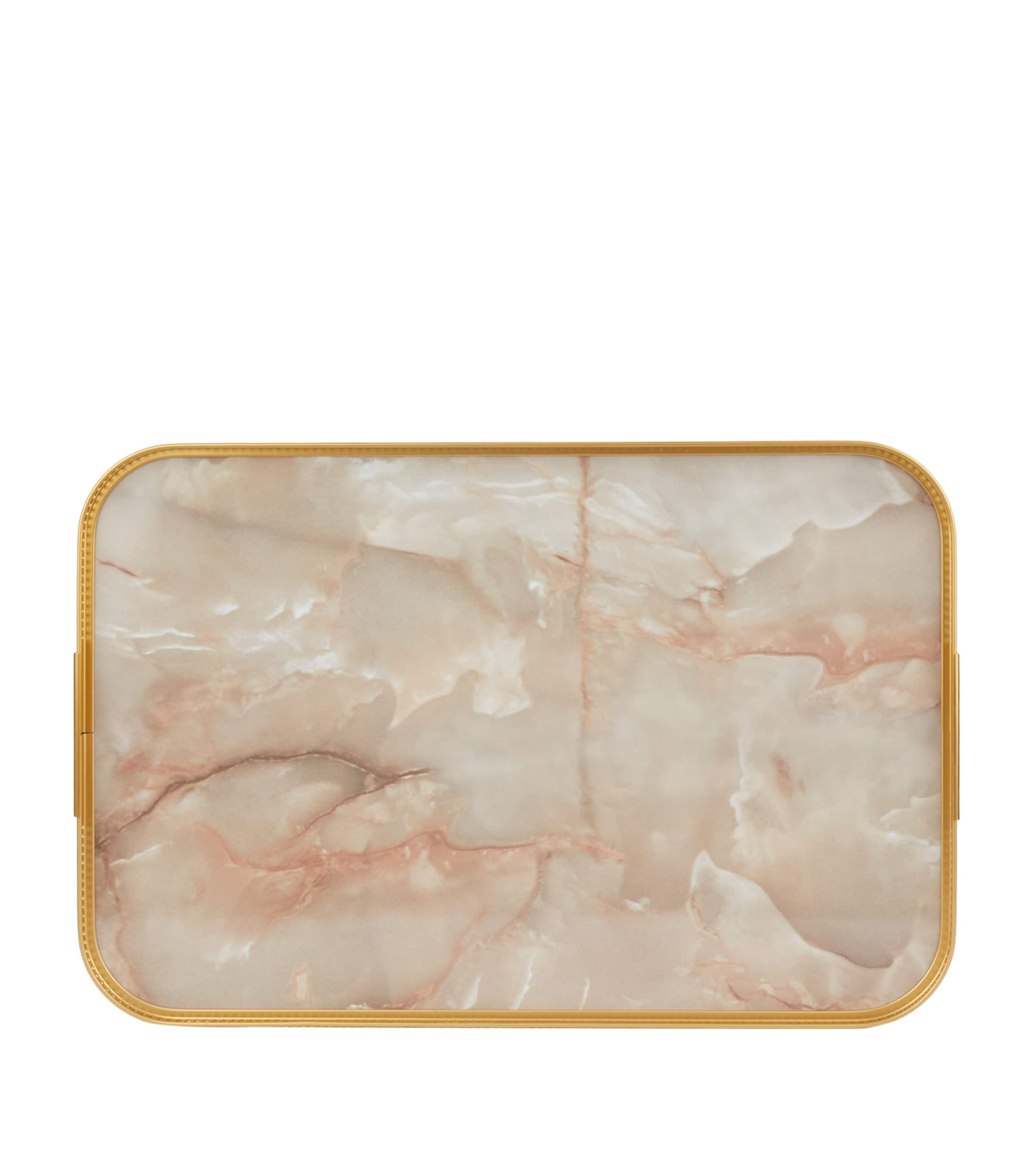 Rubber Grip Bed Tray (51cm) GOLD W/ONYX MARBLE Image 4