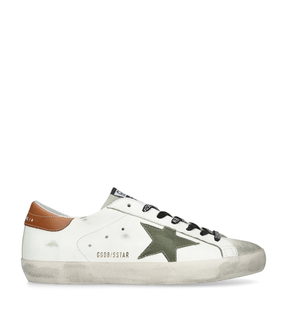 Golden Goose Leather Super-Star Sneakers White/oth Image 1