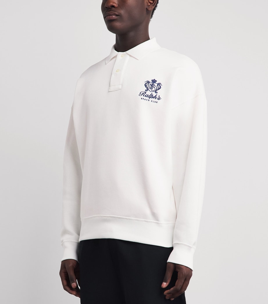 Polo Ralph Lauren Mens Cotton-Blend Ralph's Beach Club Polo Shirt White Image 4