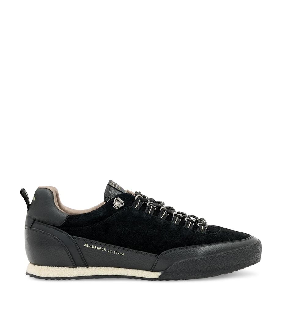 AllSaints Leather Harri Sneakers Black Image 1