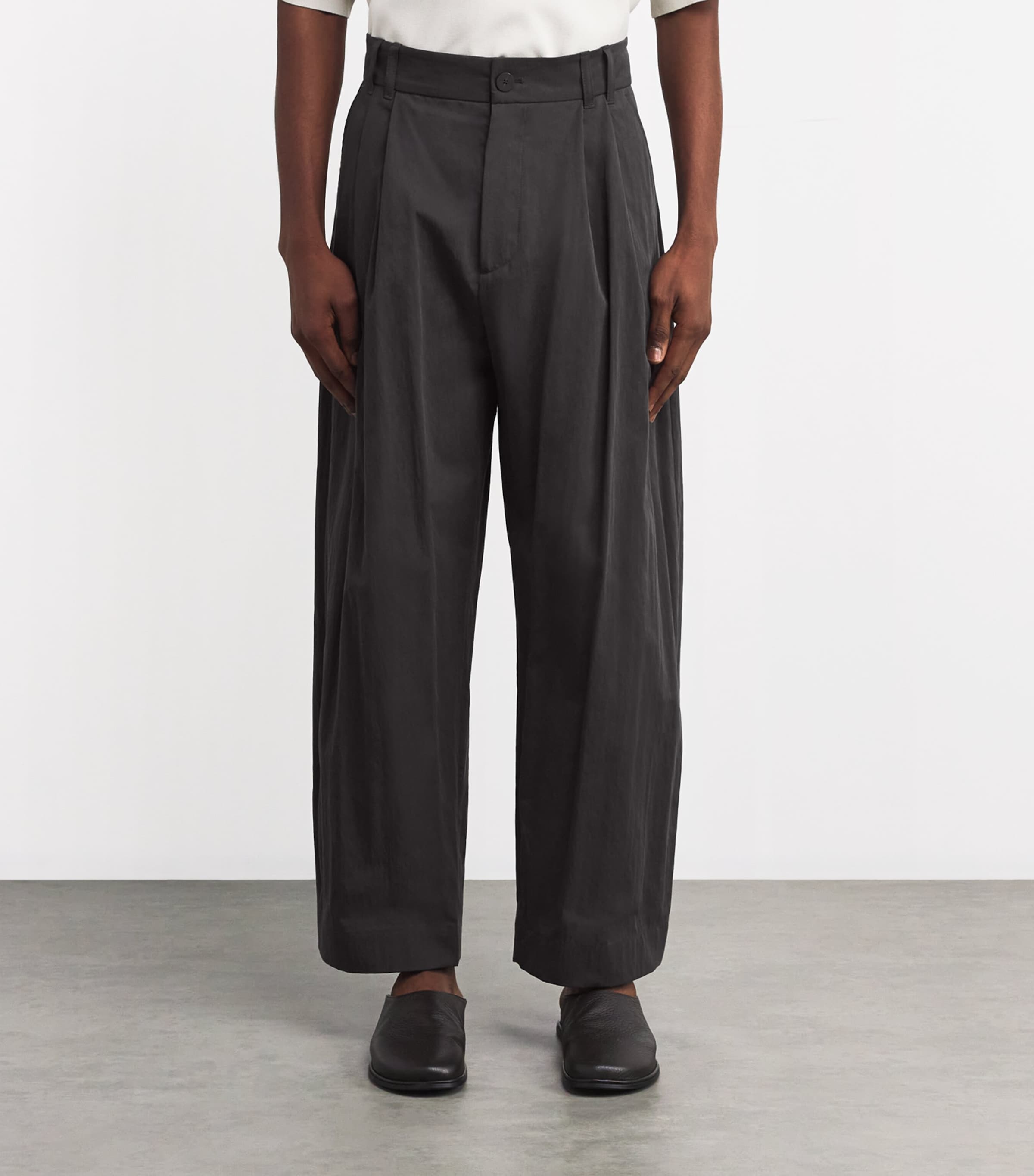 Cotton-Blend Technical Trousers OIL Image 3