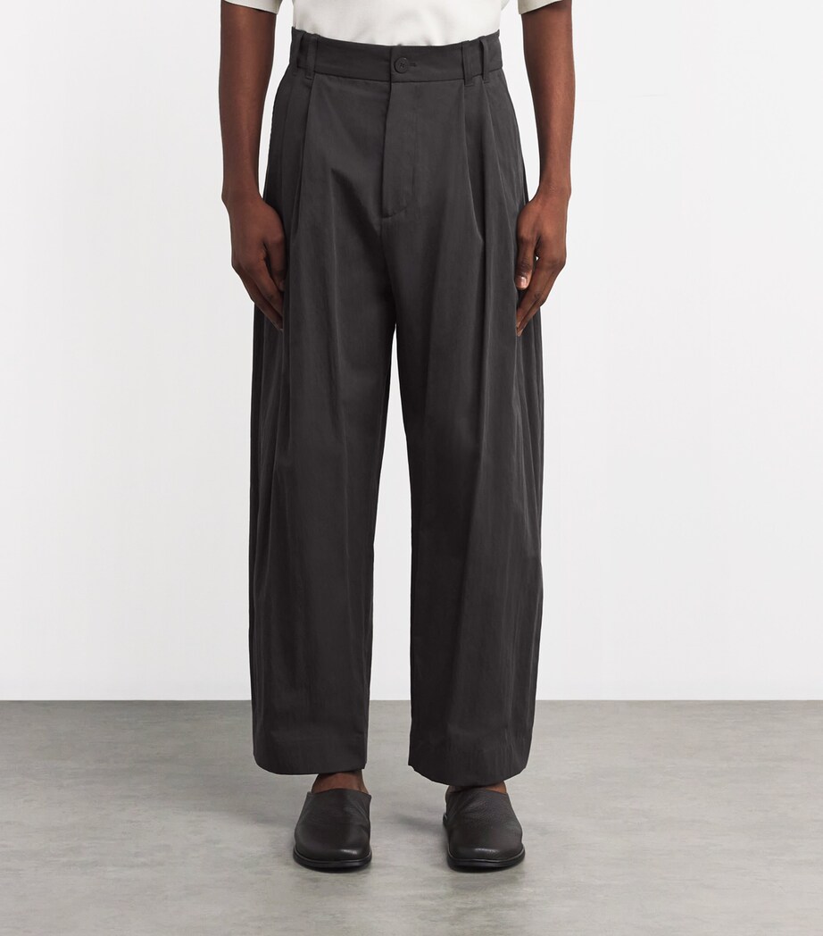 Cotton-Blend Technical Trousers OIL Image 3