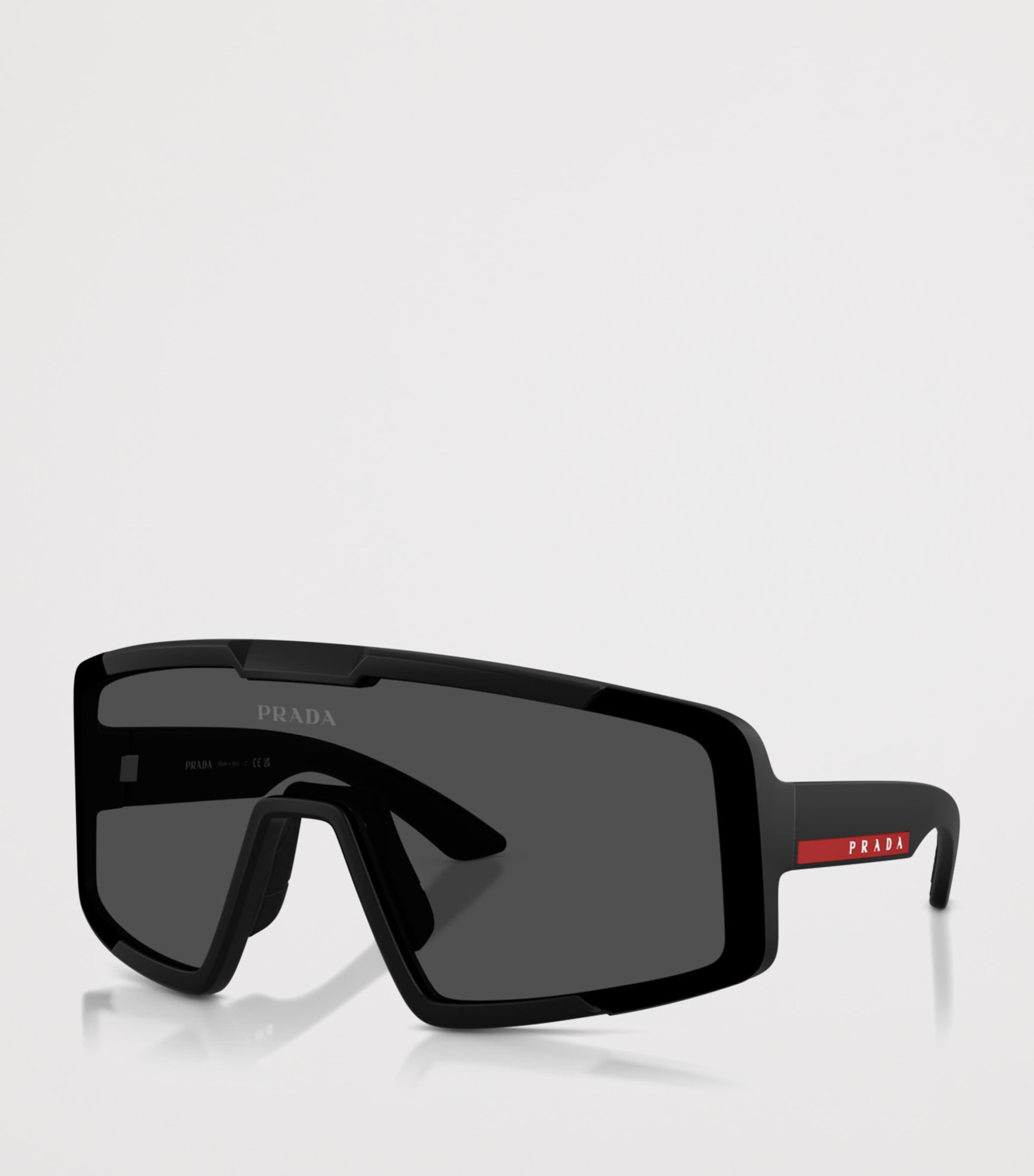 Prada Linea Rossa Irregular Sunglasses Black Image 2