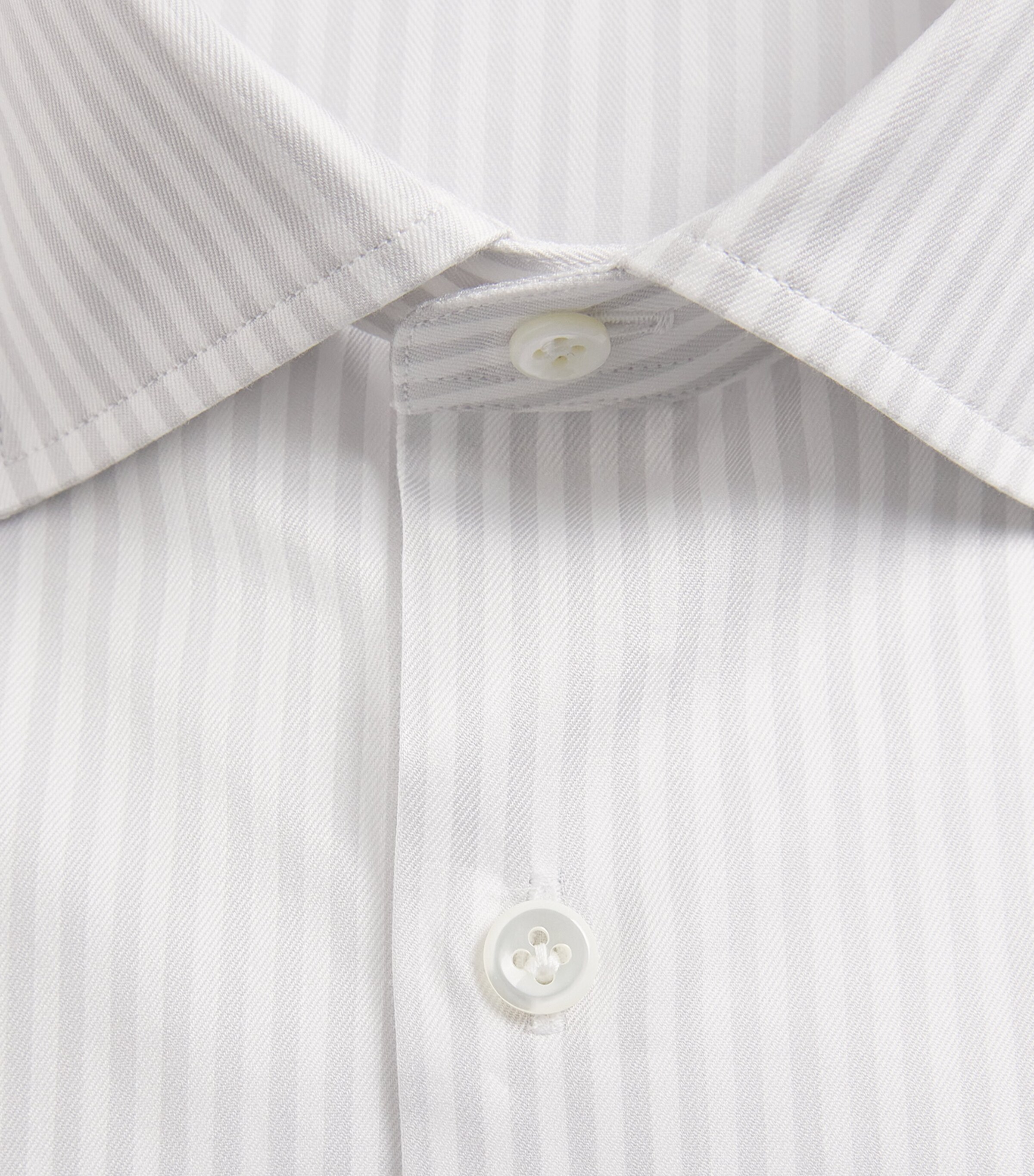 Cotton Stripe Shirt 21 LIGHT GREY Image 5