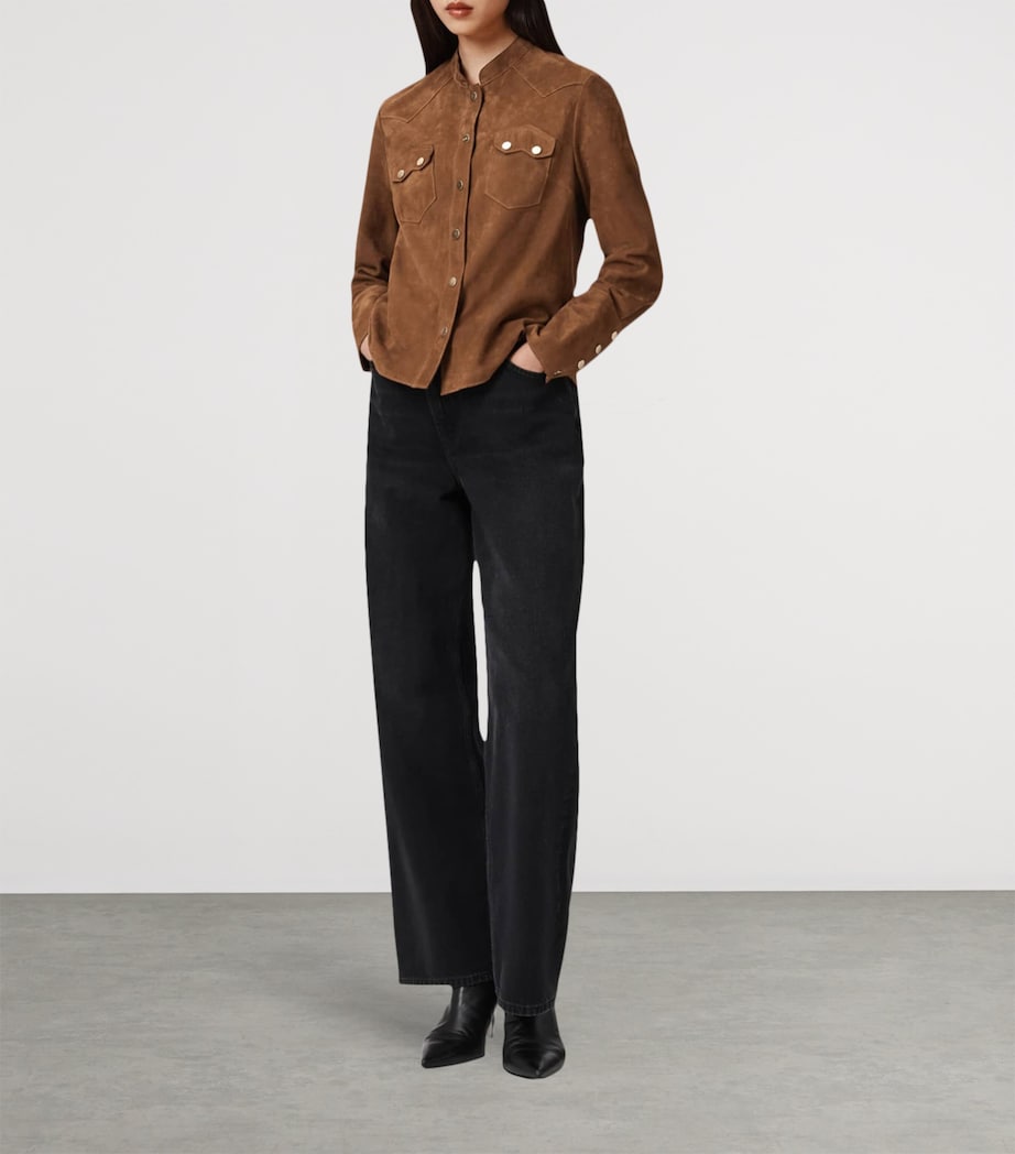 Suede Rock Shirt SUGAR BROWN Image 2