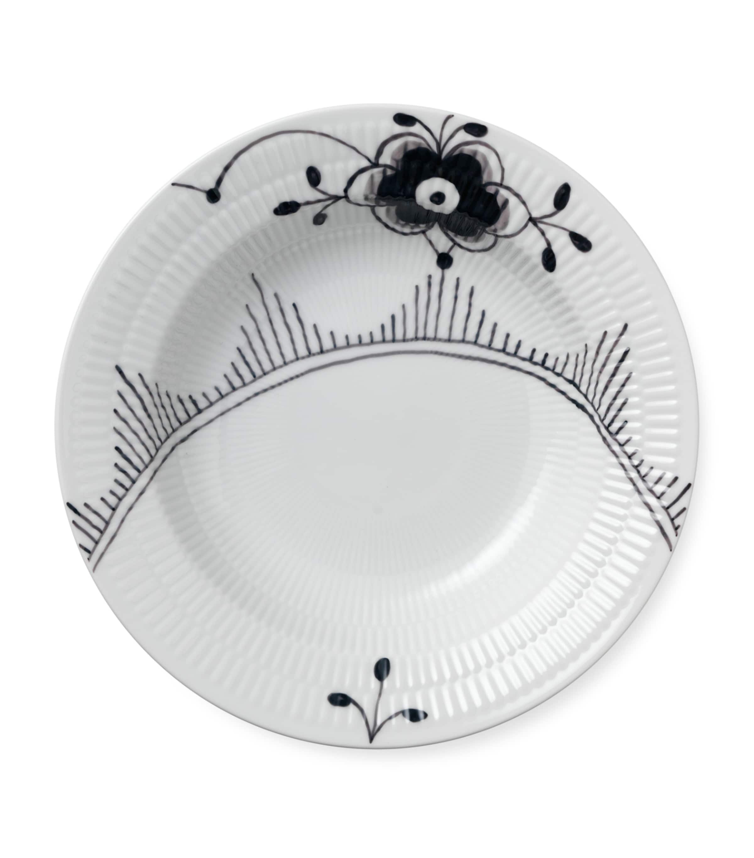 Shop Royal Copenhagen Black Fluted Mega Deep Plate