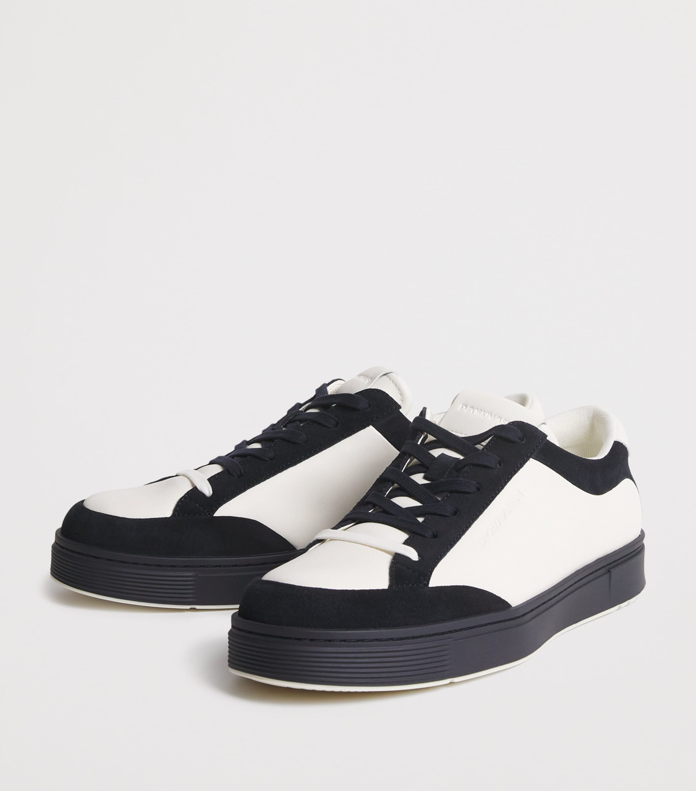 Leather Suede-Detail Sneakers MB513 Image 3