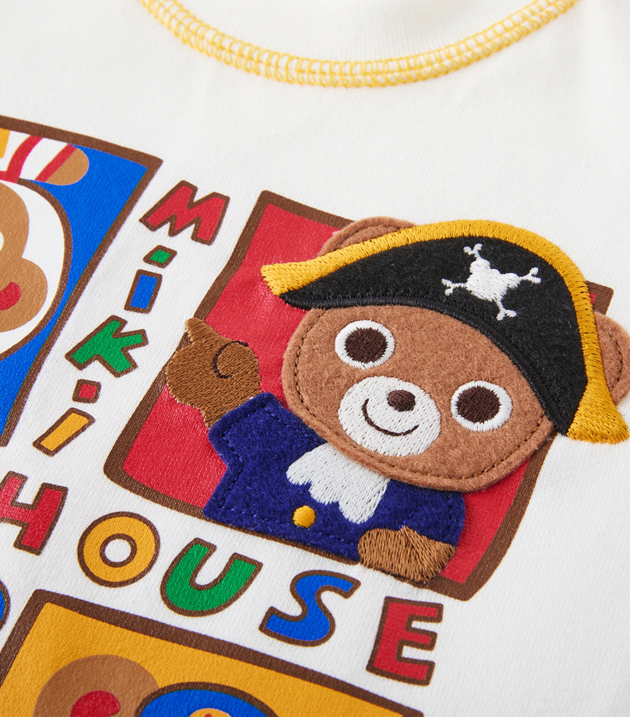 Miki House Cotton Printed Grid T-Shirt (2-7 Years) Image 3