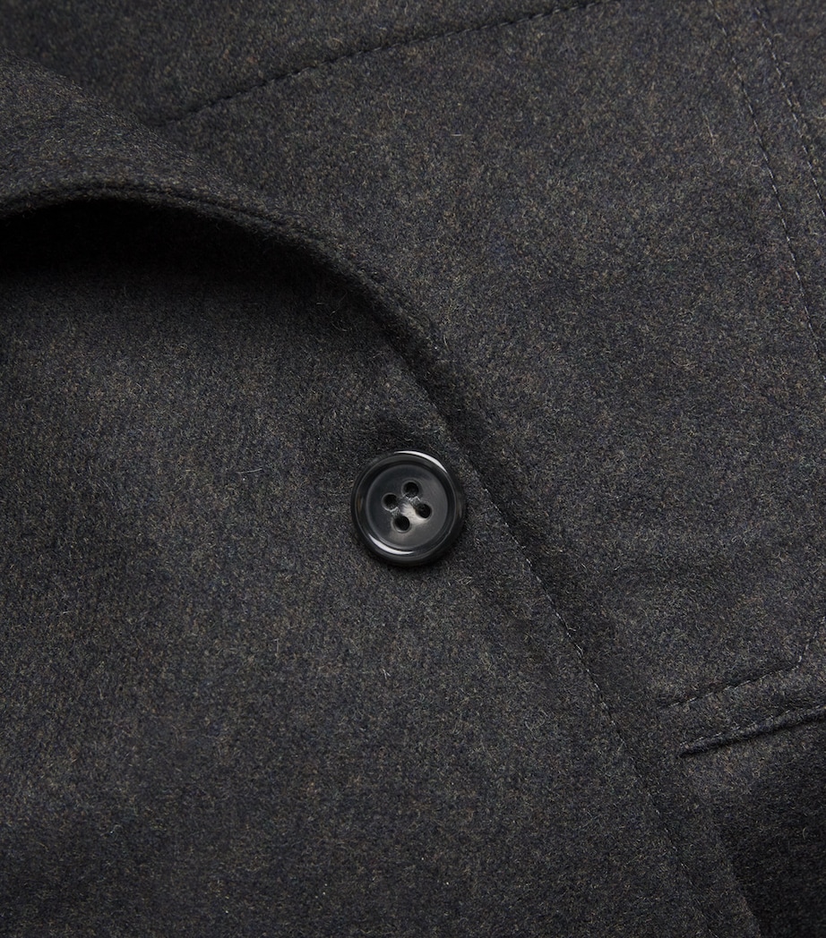 Wool-Blend Jamie Overshirt MARRON FONCE CHINE Image 5