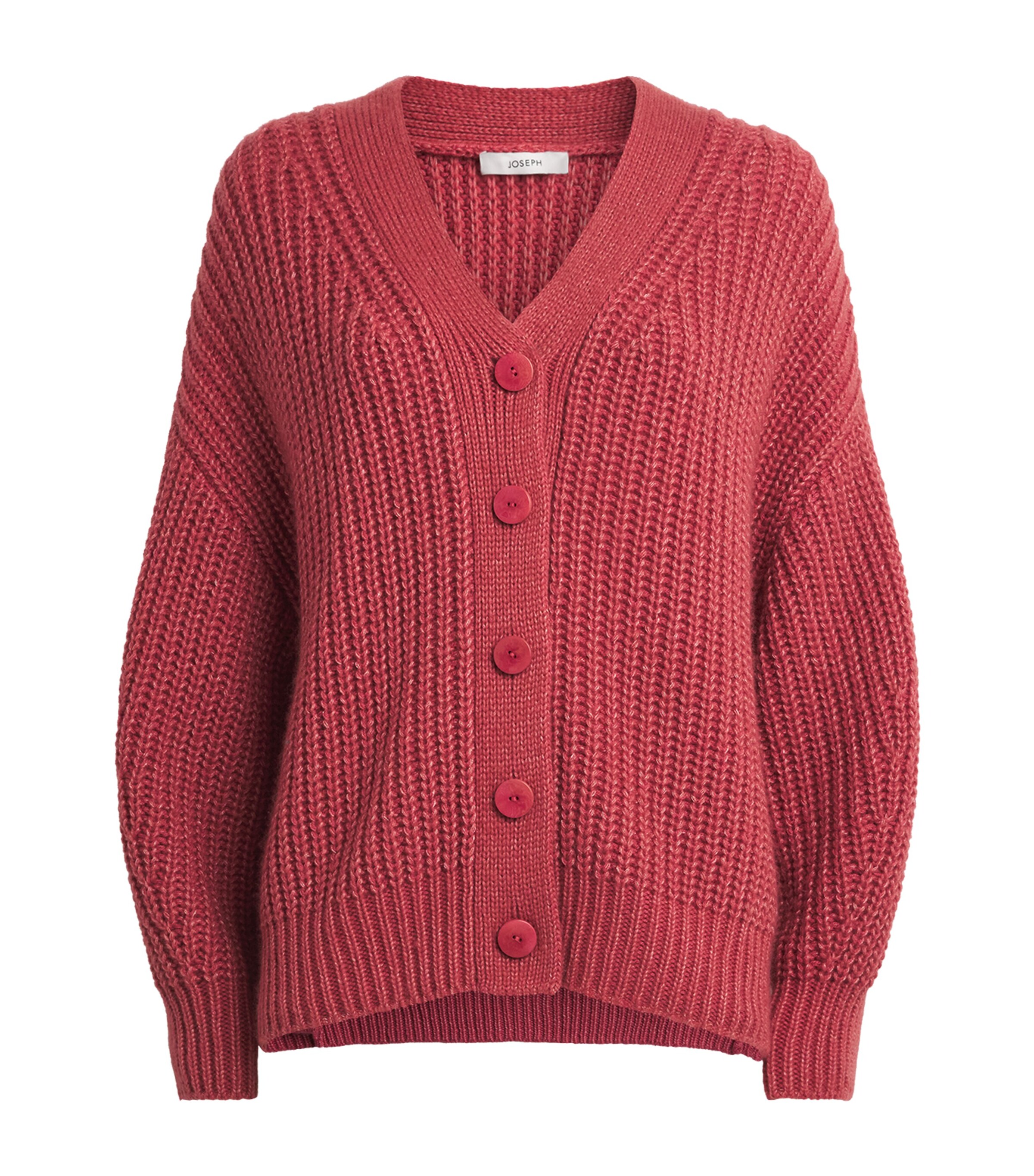 Joseph Womens Wool-Cashmere-Silk Cirrus Cardigan Mulberry Image 1