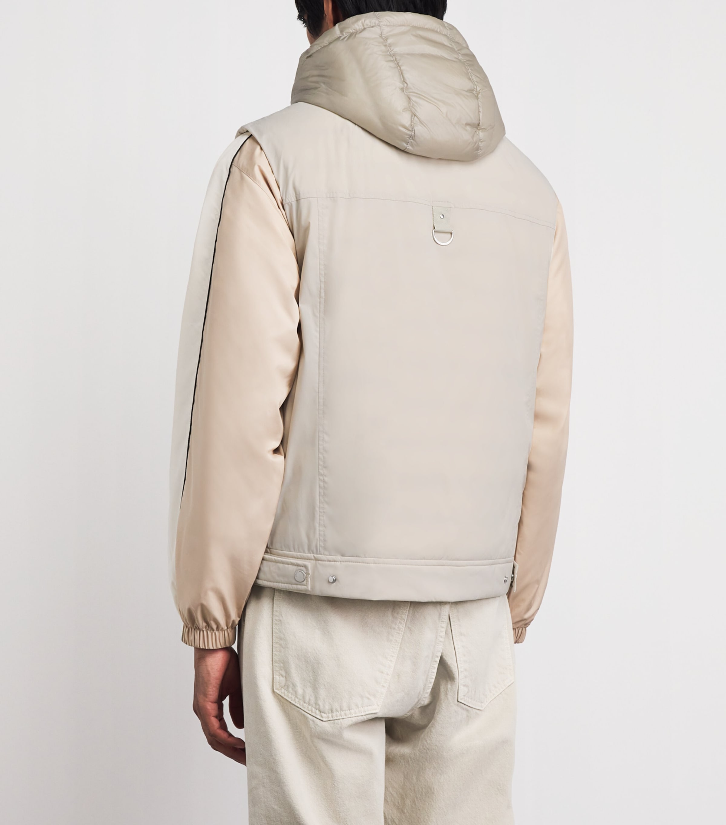 Moose Knuckles Mens Down-Filled Brixton Gilet Alabaster Image 5