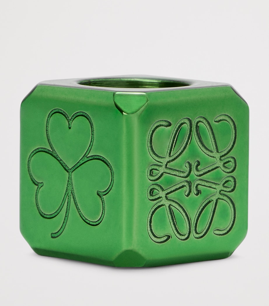 LOEWE Clover Dice Bag Charm Green Image 2