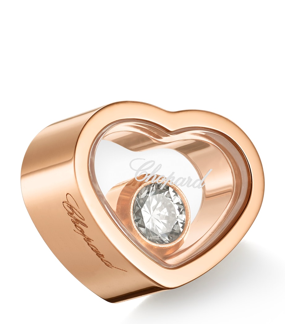 Rose Gold and Diamond My Happy Hearts Single Earring 18K ROSE GOLD Image 5