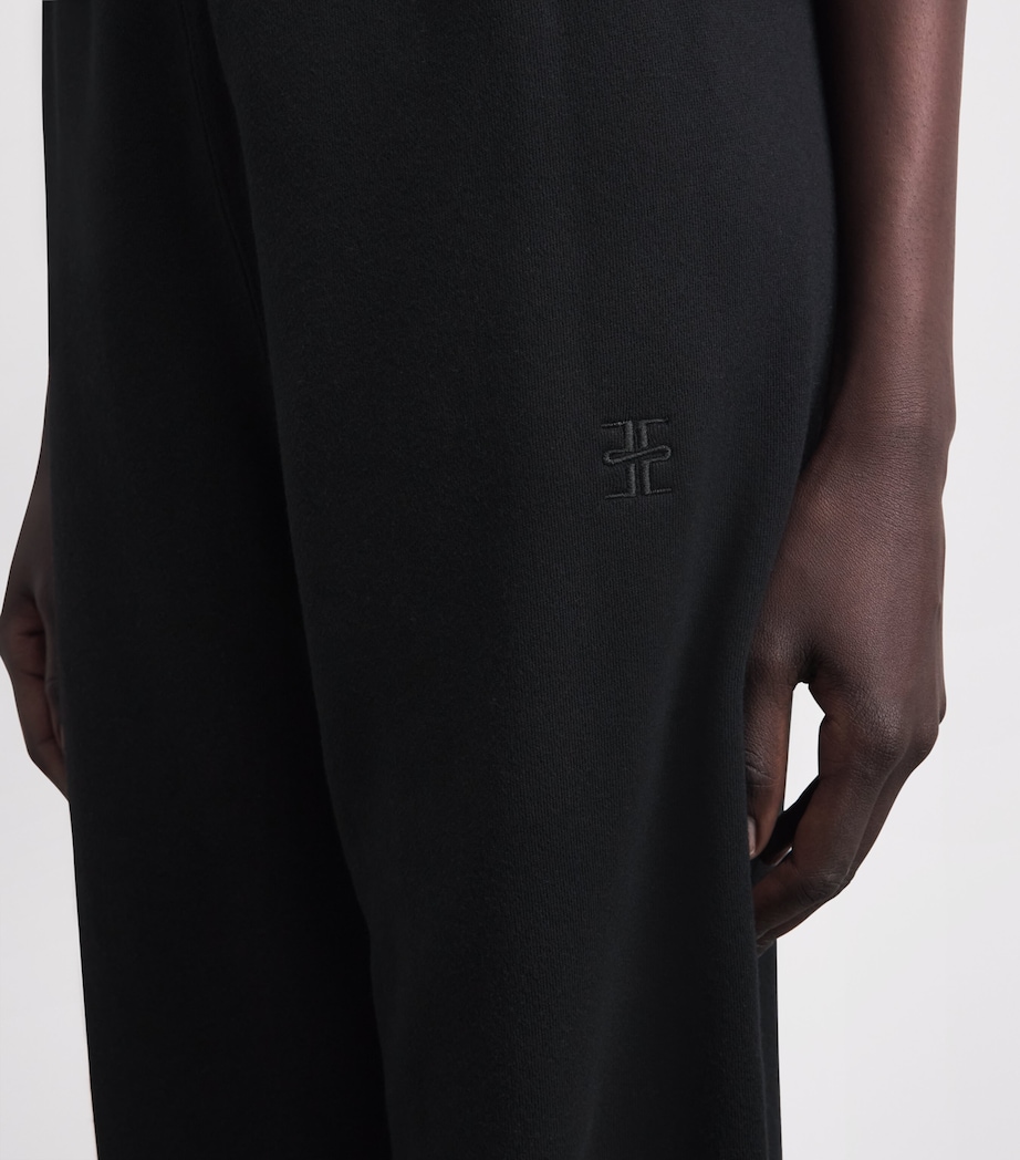 ÉTERNE Womens French Terry Sweatpants Black Image 3