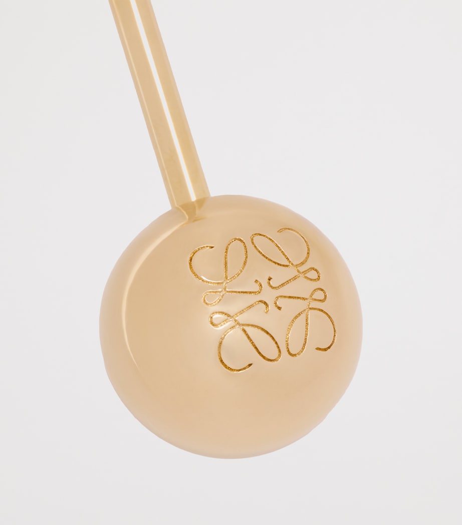 Bar Pebble Keyring GOLD Image 3