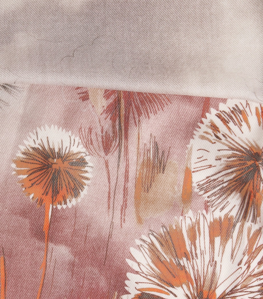 Cashmere-Silk Printed Scarf 491 Image 4