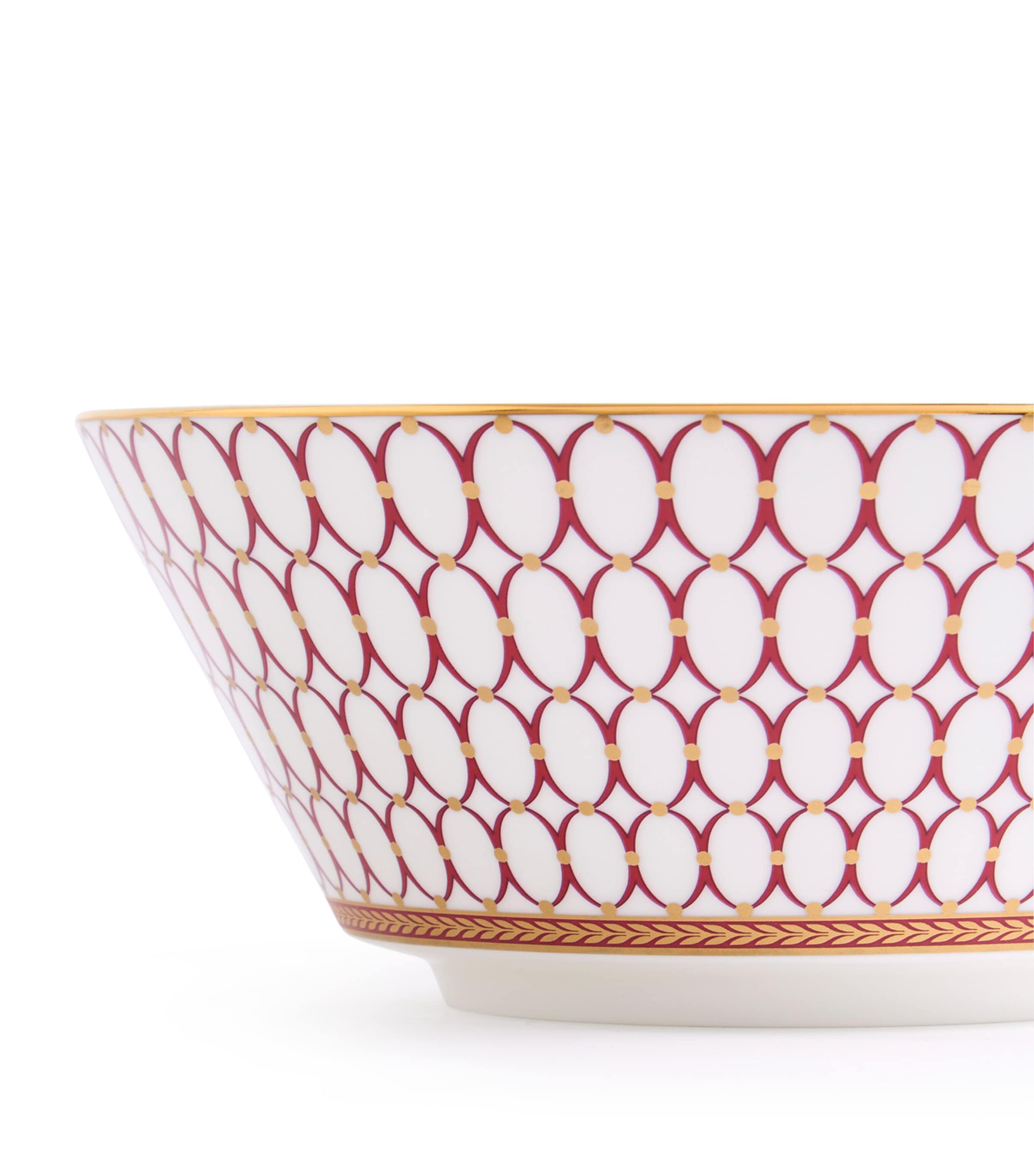 Bone China Renaissance Soup Bowl (20cm) RED Image 3