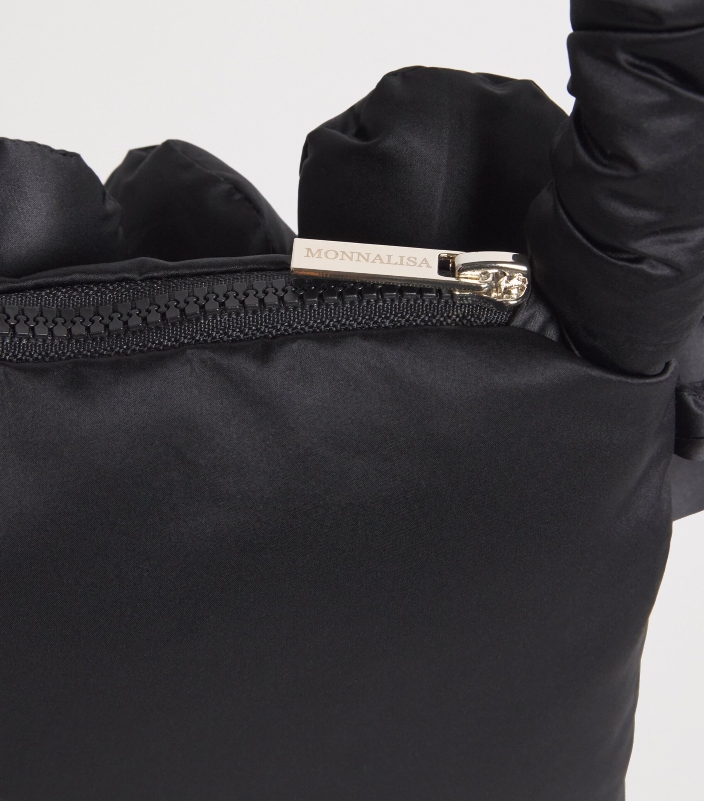 Monnalisa Quilted Flower Bag Nero Image 4