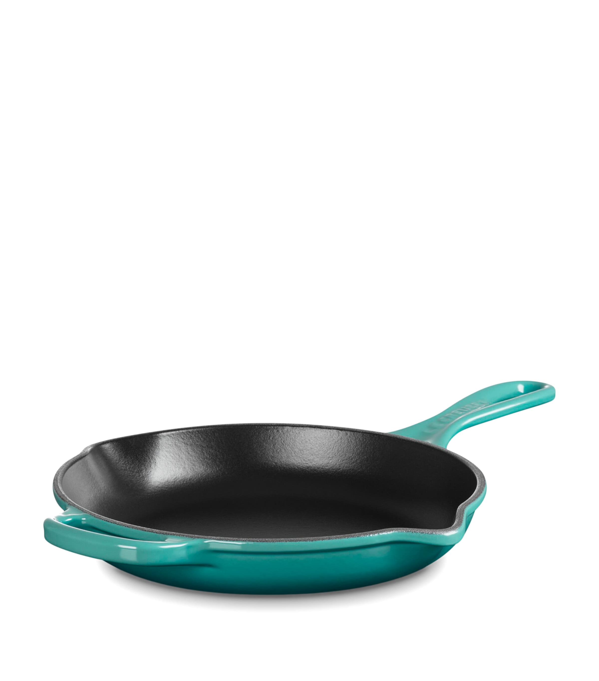 Le Creuset Cast Iron Skillet (23cm) Bleu Riviera Image 2