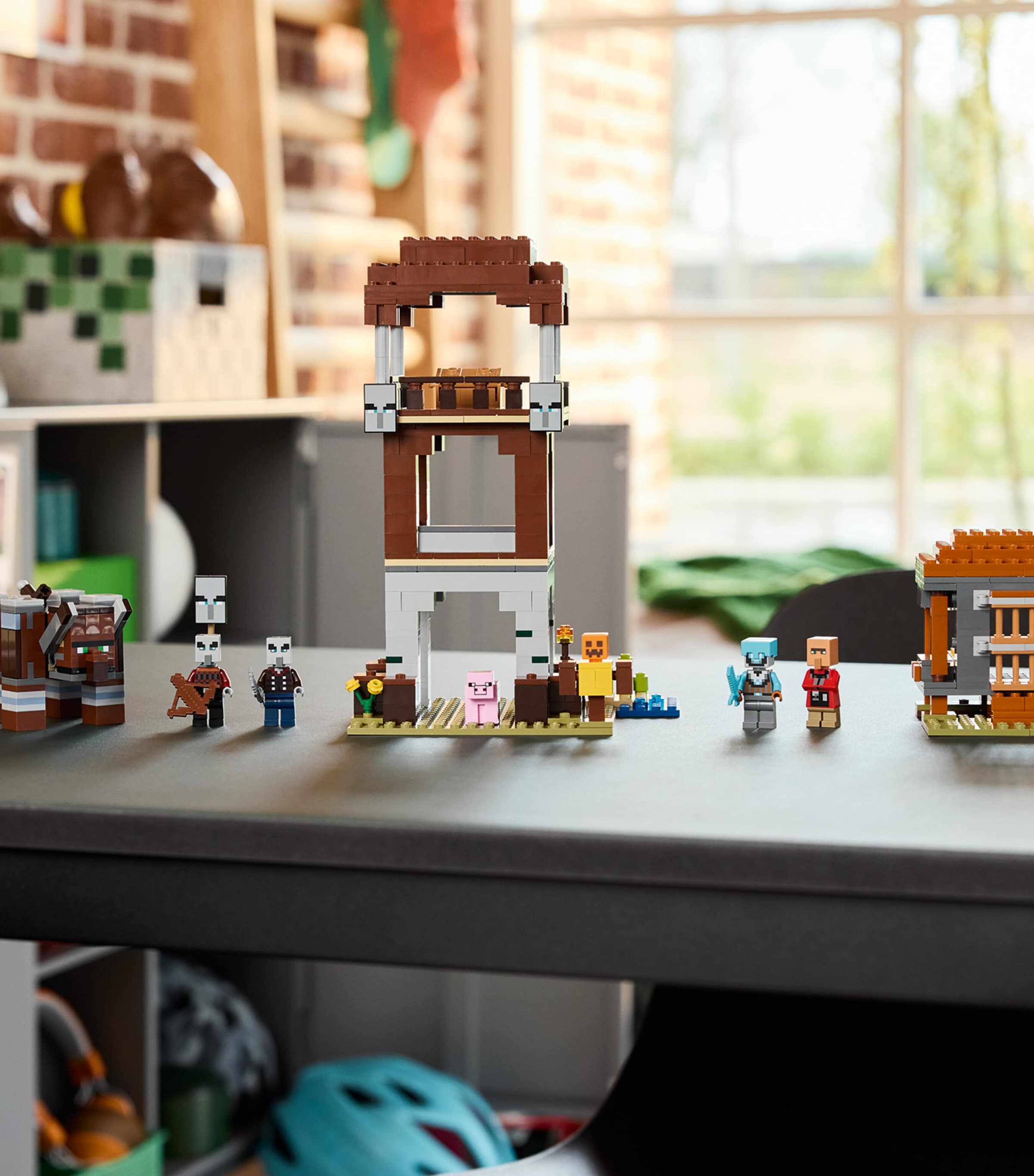 Lego Minecraft The Pillager Outpost and Ravager Set 21278 Harrods DE