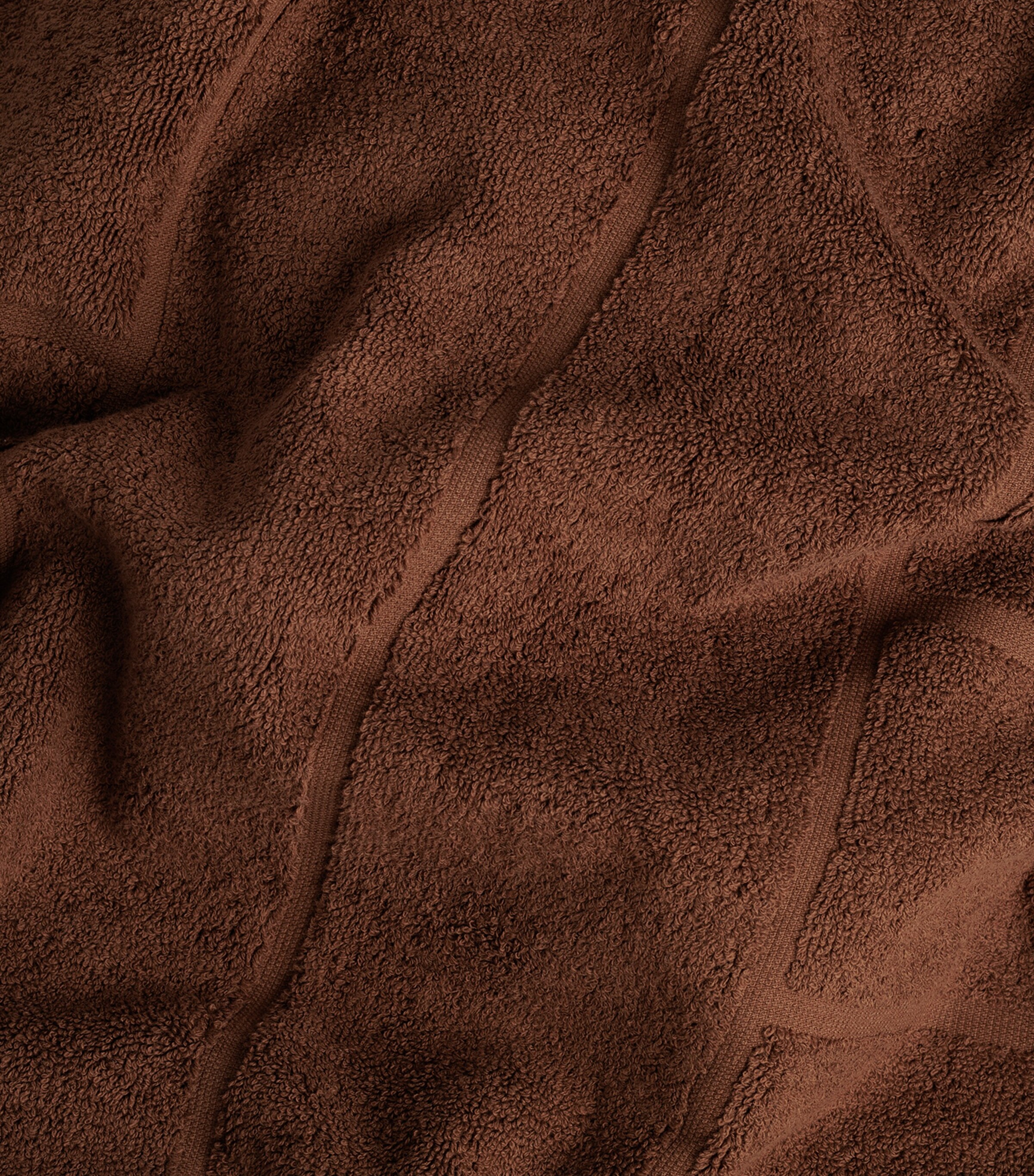 Jacquard Tile Greenwich Bath Towel (40cm x 170cm) TABAC Image 3