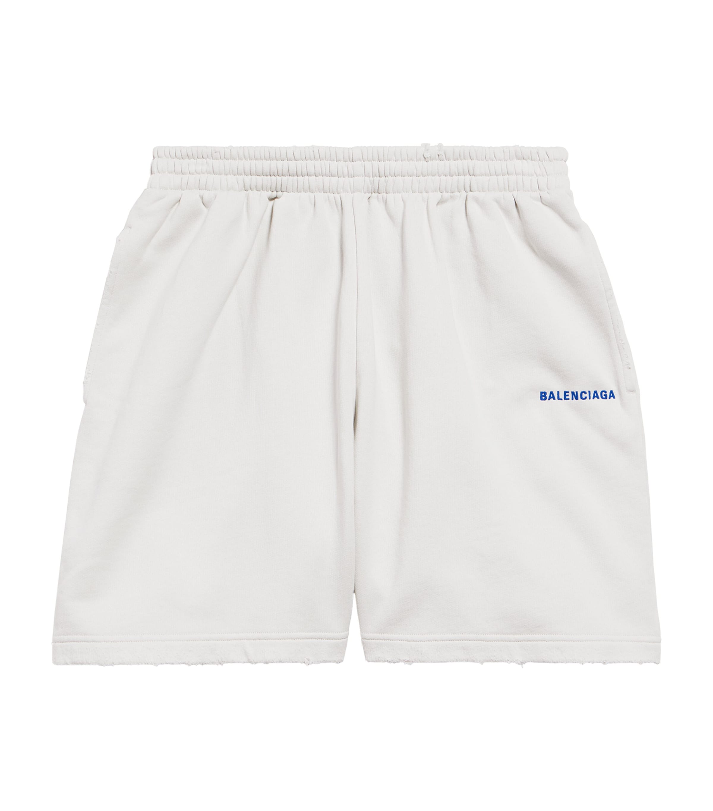 Balenciaga Mens Cotton Logo Shorts Image 1