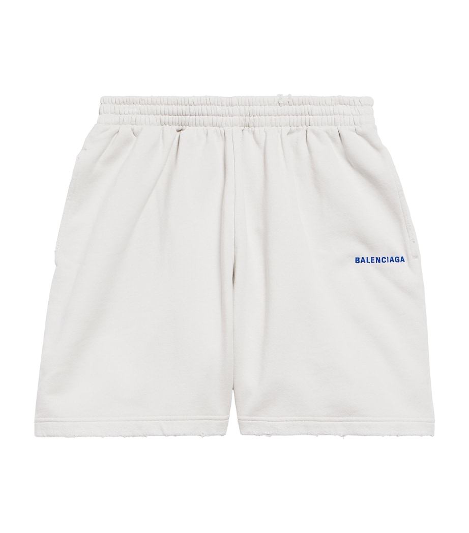 Balenciaga Mens Cotton Logo Shorts Image 1