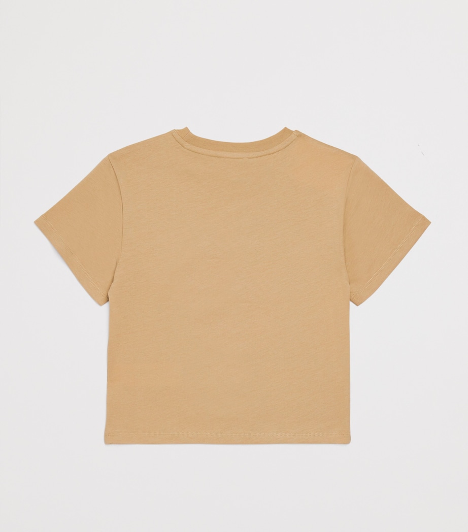 Cotton Logo T-Shirt (2-14 Years) STONE Image 2