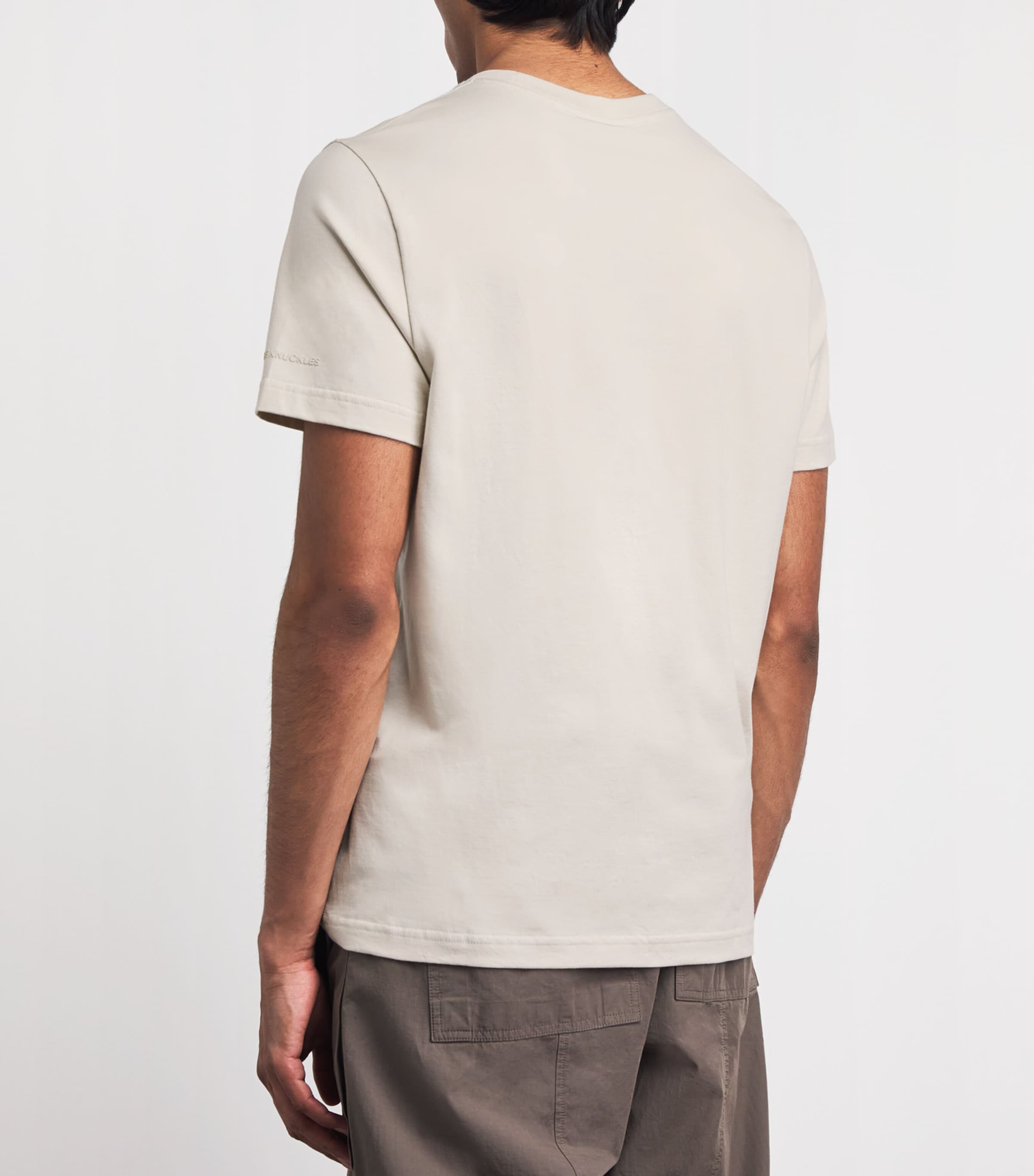 Moose Knuckles Mens Cotton Crescent T-Shirt Alabaster Image 5