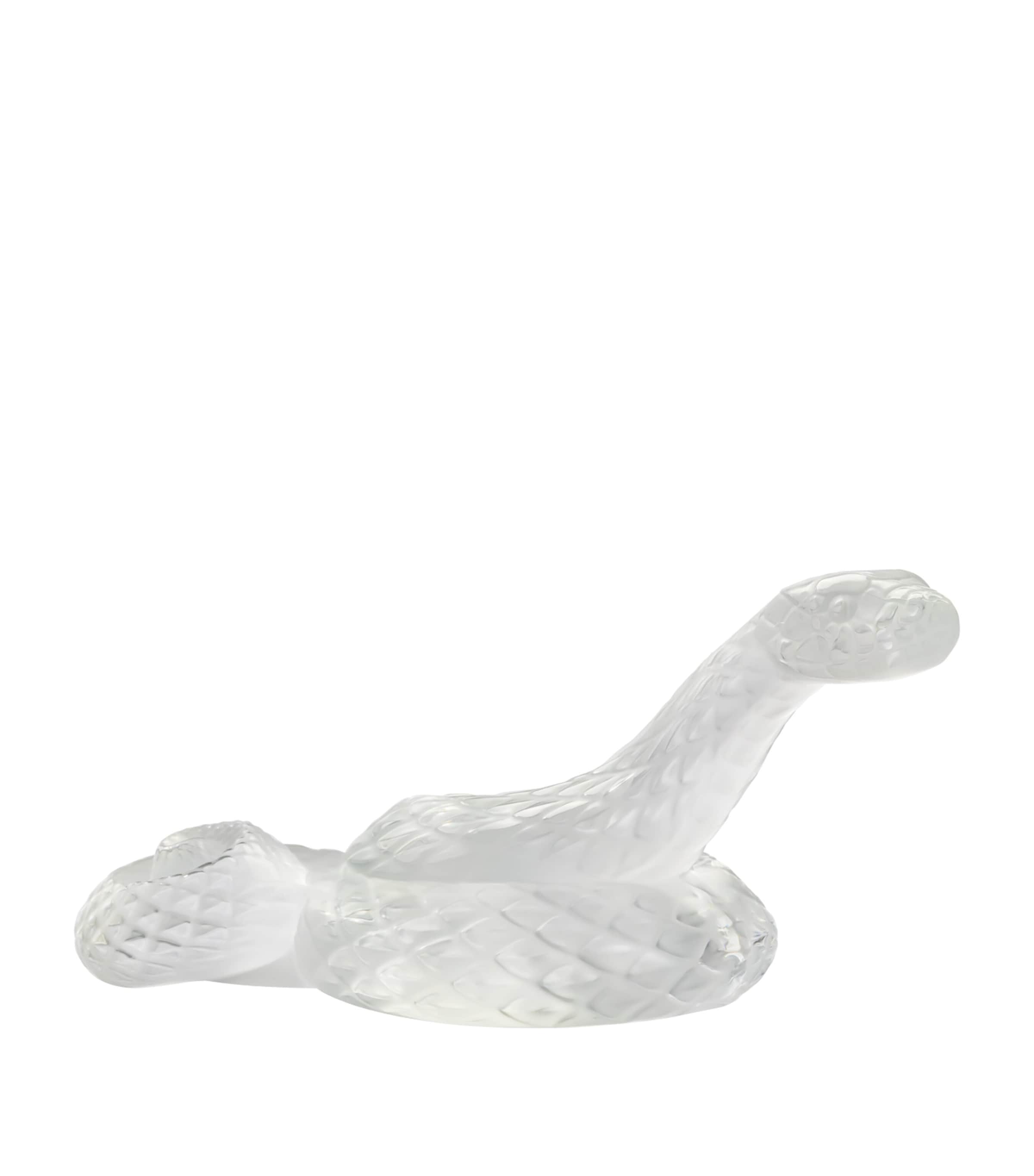 Lalique Crystal Snake Sculpture