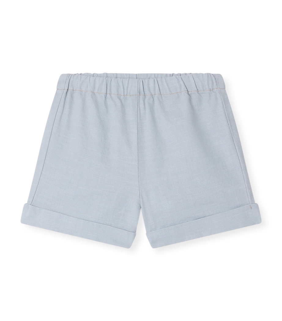 Bonpoint Cotton Ecady Shorts (6-18 Months) Ciel Image 1
