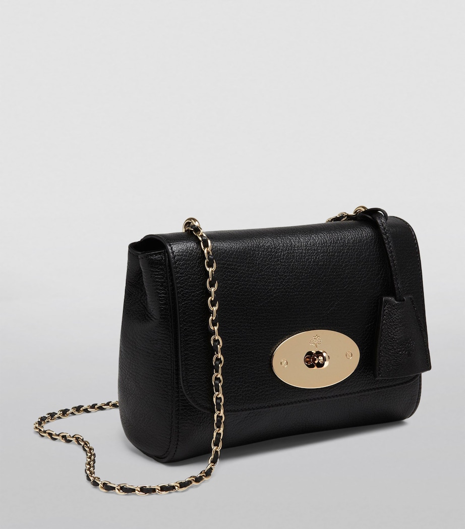 Leather Lily Shoulder Bag BLACK Image 3