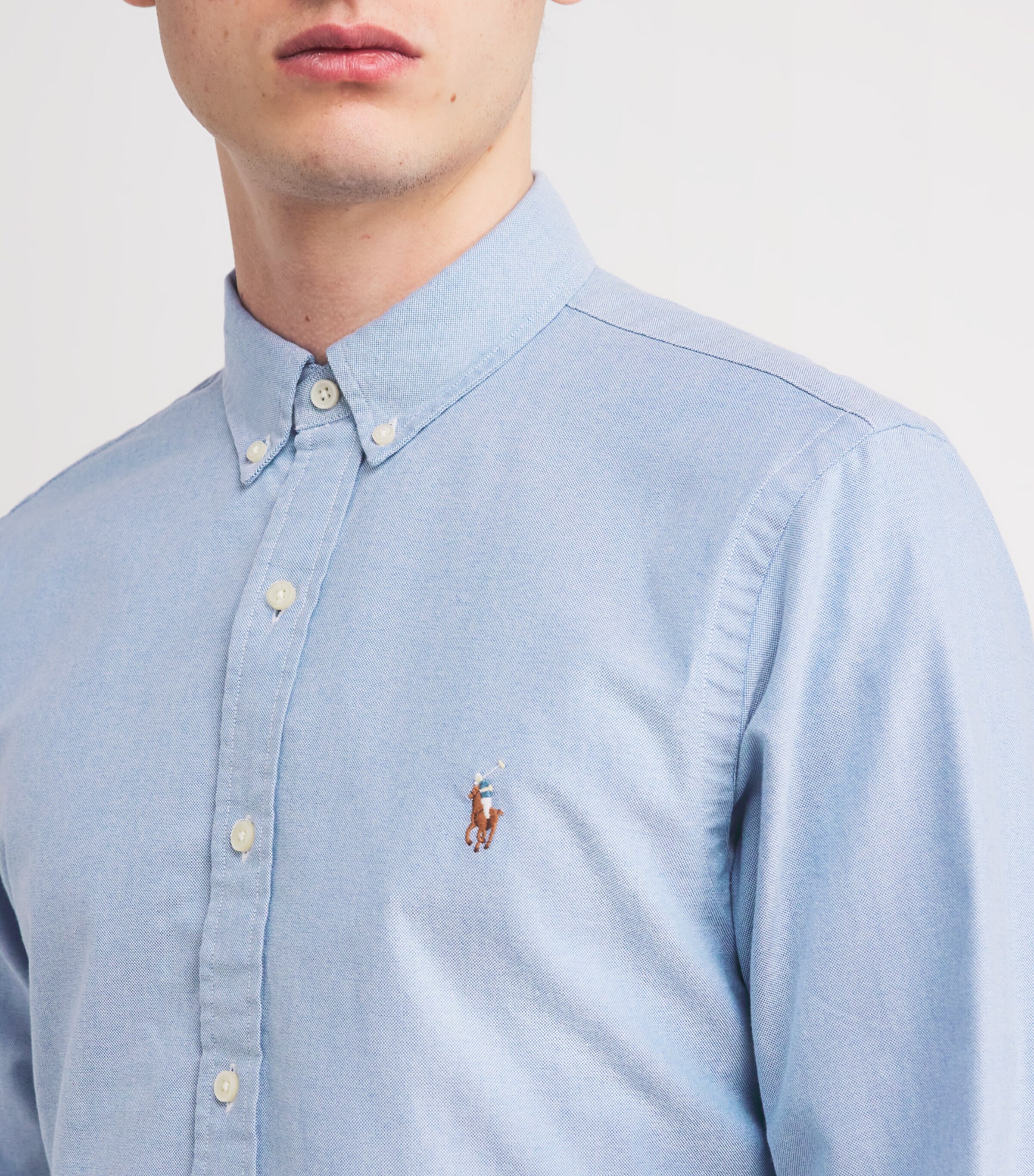 Slim Oxford Shirt BLUE Image 6