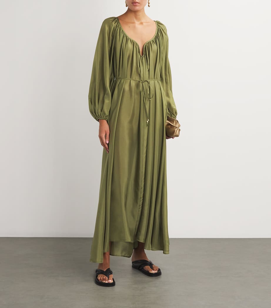 Zimmermann Green Silk Acacia Maxi Dress | Harrods KW Zimmermann Green Silk Acacia Maxi Dress | Harrods KW