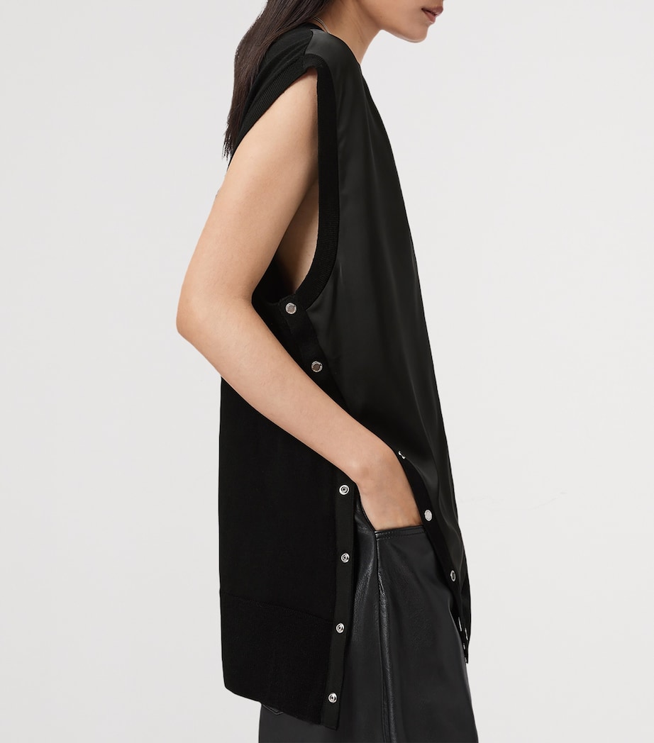 Jersey Studded Bern Tank Top BLACK Image 5