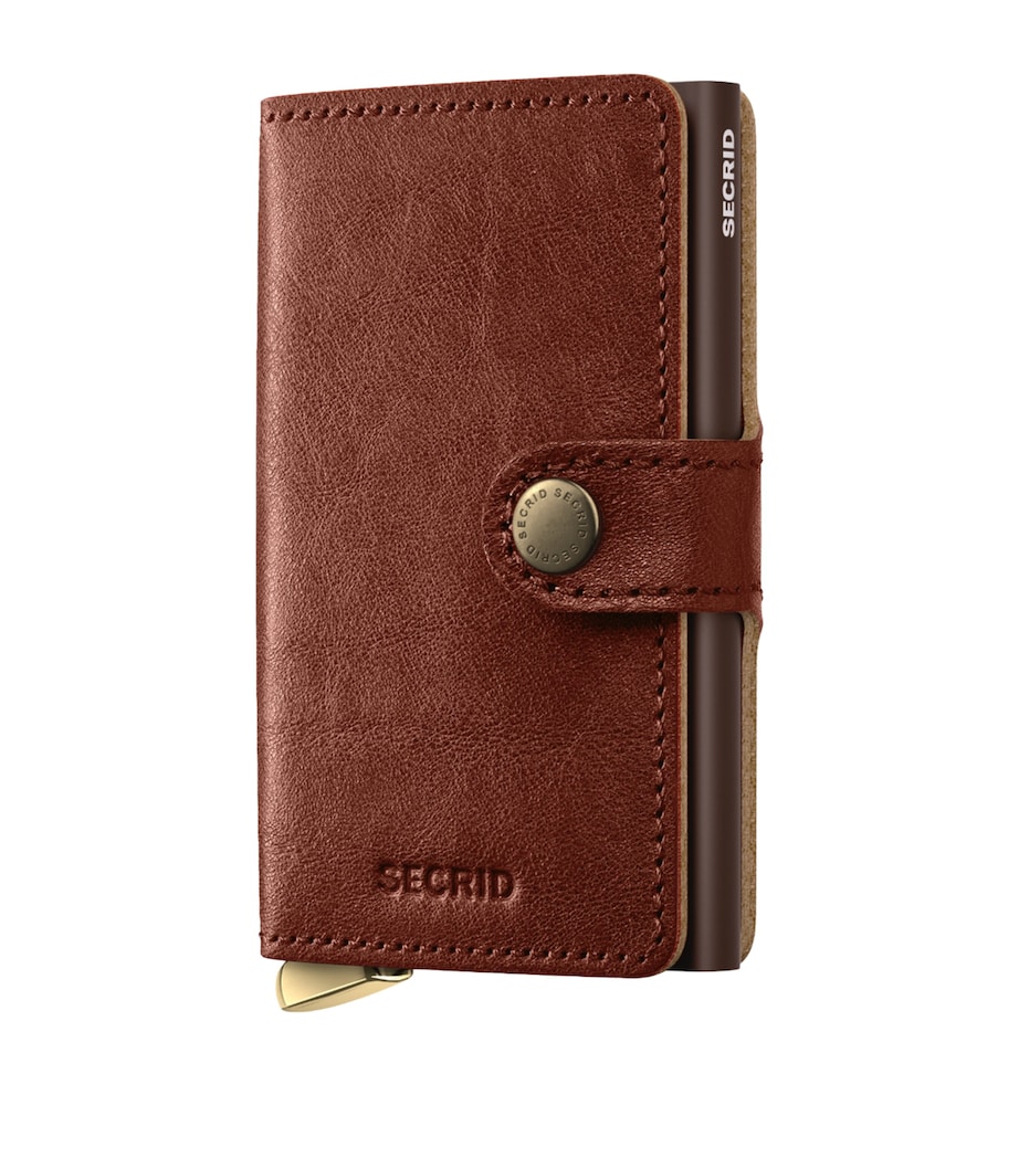 Secrid Basco Leather Miniwallet Whiskey Image 1