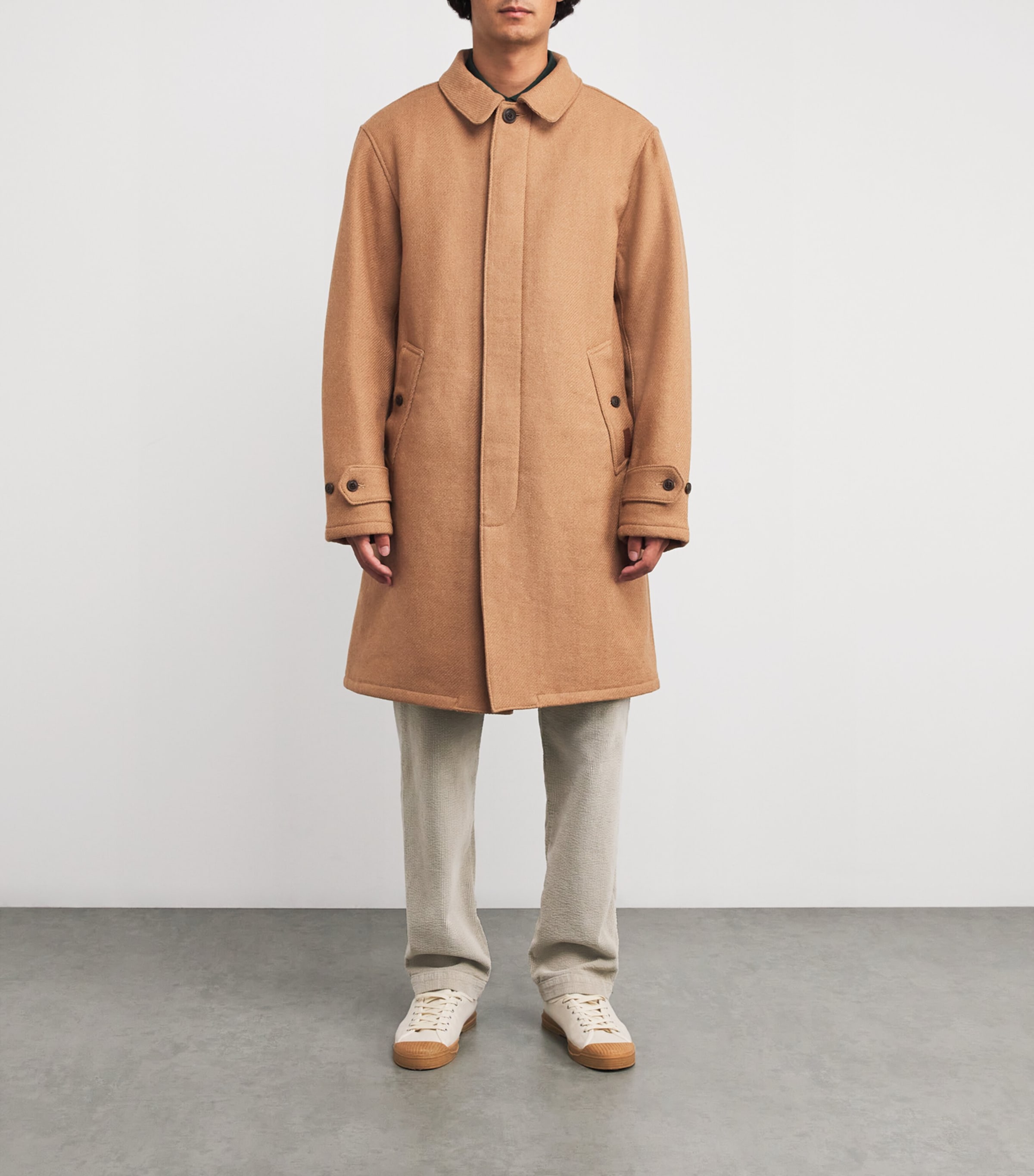 Wool Langdon Overcoat NATURAL Image 3