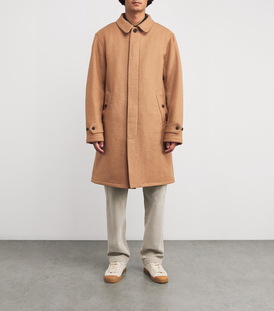 Wool Langdon Overcoat NATURAL Image 3