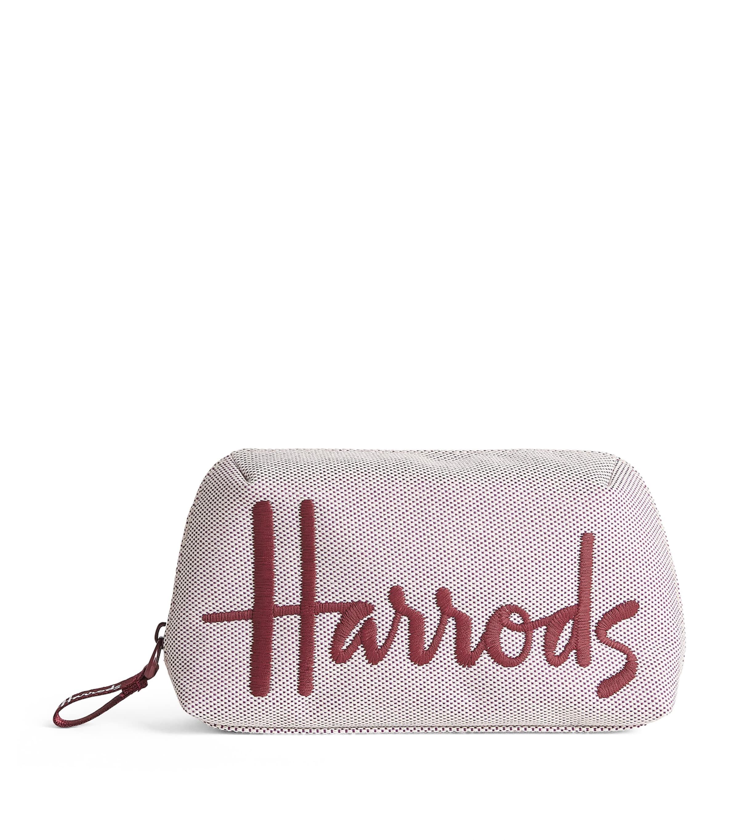 Harrods Small Logo Cosmetics Bag Neutral Image 1