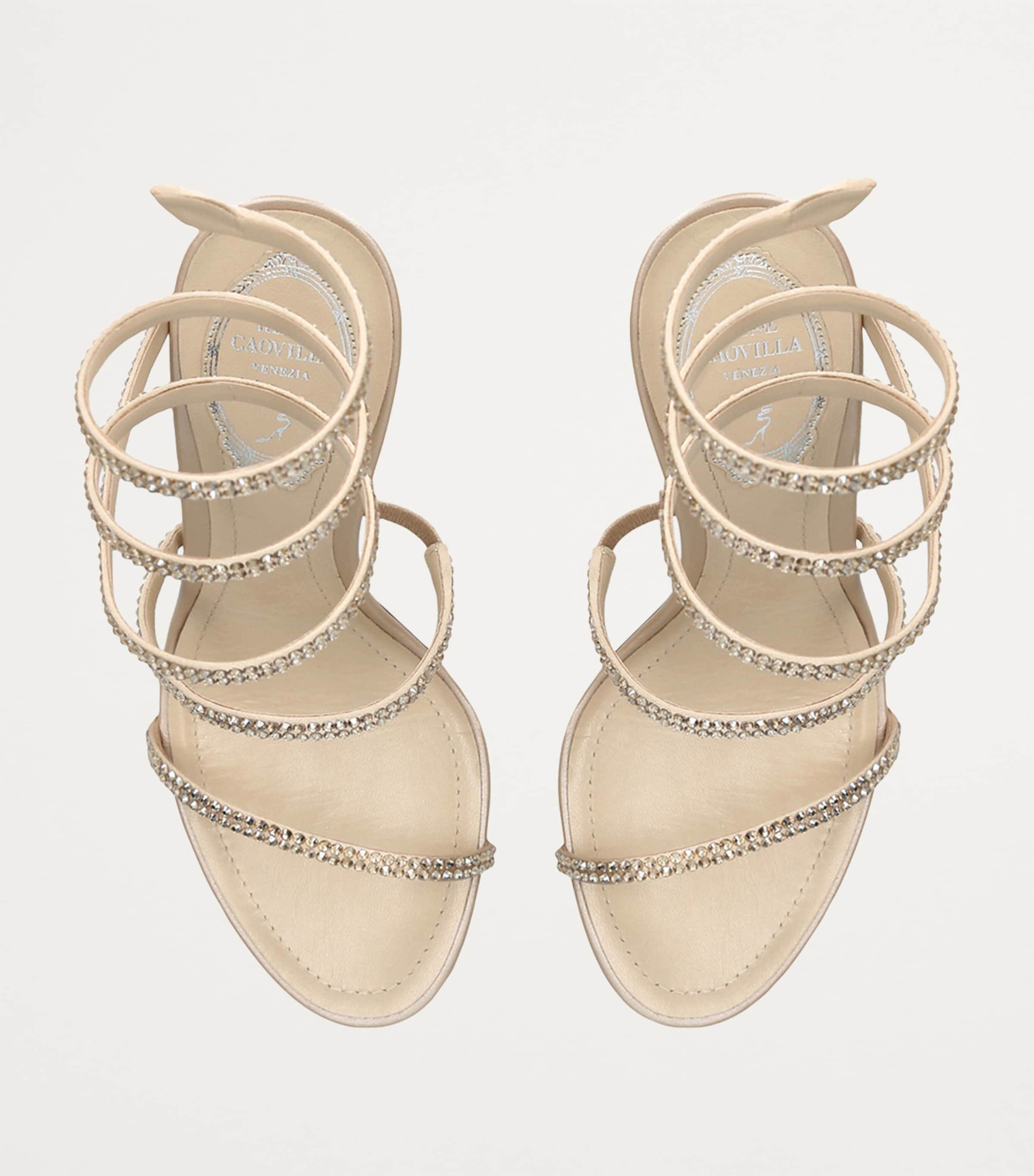 Embellished Cleo II Heeled Sandals 105 GOLD COMB Image 4