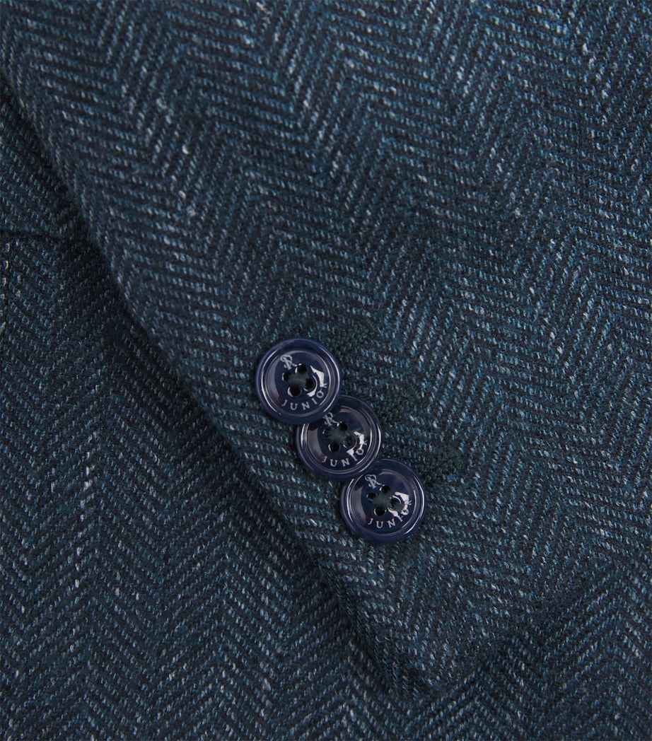 Stefano Ricci Kids Wool-Blend Blazer (6-16 Years) Green Image 3