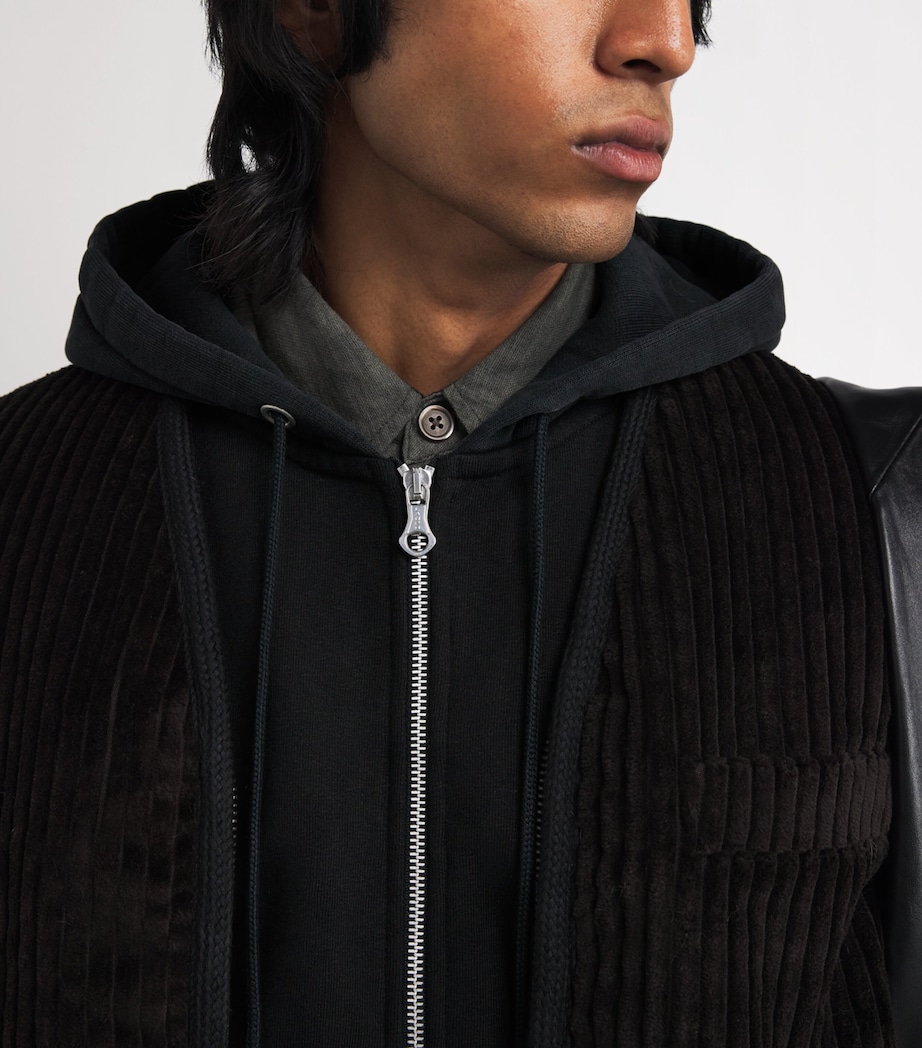 Organic Cotton Rascal Hood Zip-Up Hoodie BLACK FLEECE Image 6