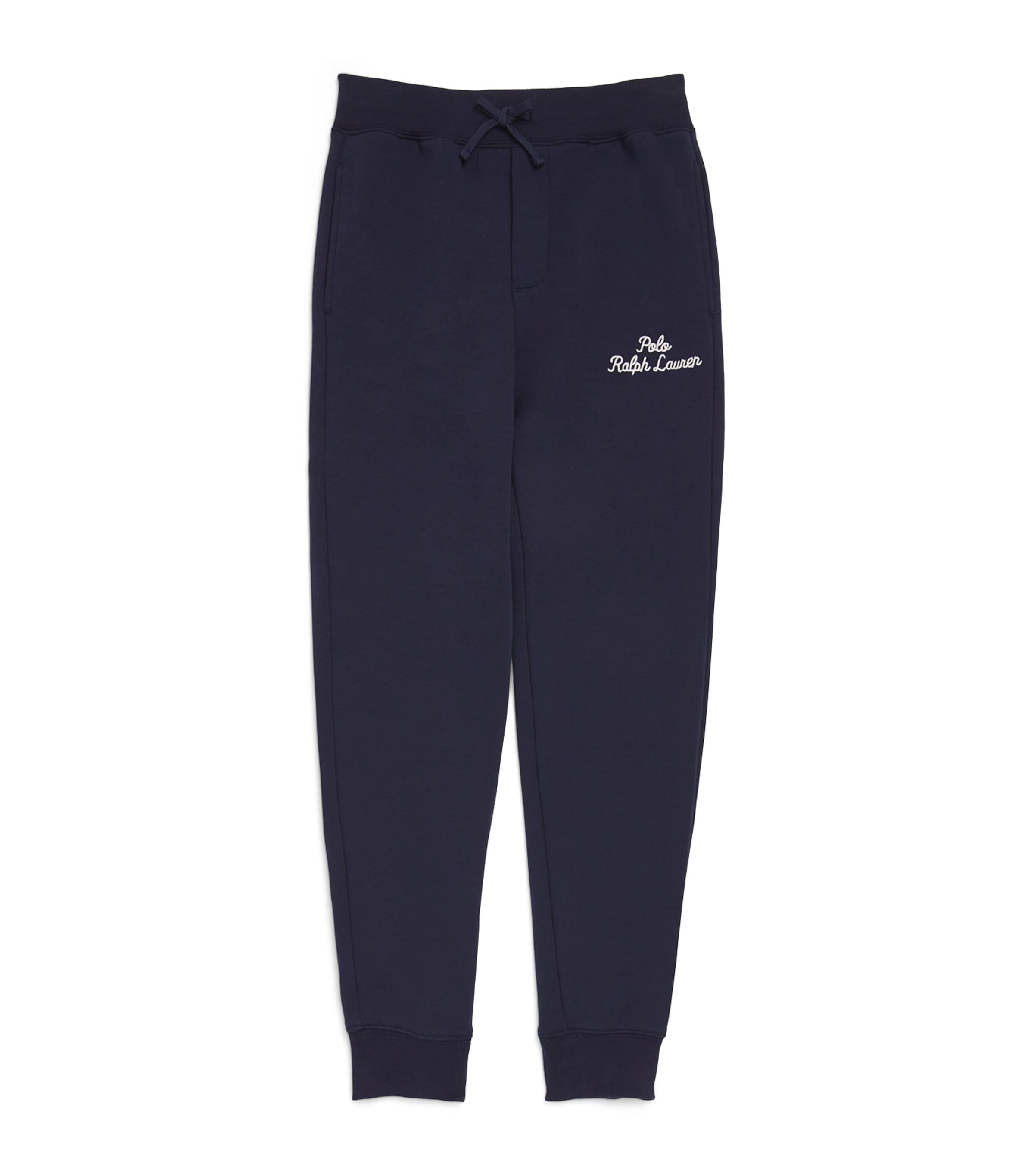 Shop Ralph Lauren Cotton-blend Logo Sweatpants In Navy